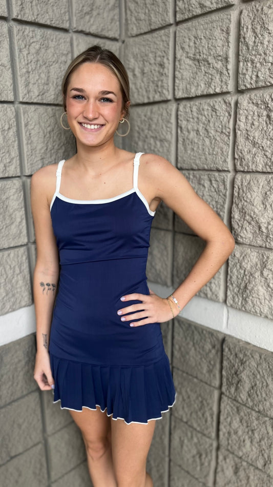 Navy Athletic Dress Medium