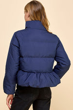 Navy Puffer Jacket Small